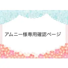 アムニー様　専用確認ページ　２５０８０２