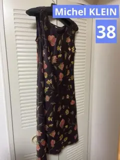 MICHEL KLEIN ミッシェルクラン ノースリーブワンピース 花柄