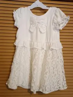 anyFAM　エニィファム 半袖ワンピース　白　110cm