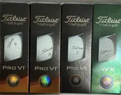 Titleist Pro V1、AVX 4スリーブ(12球) 新品
