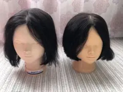 ヘアマネキン 2個セット 美容師 ヘアウィッグ