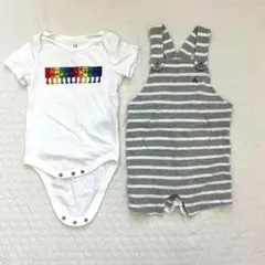 【美品】babyGAP ロンパース サロペット まとめ売り セットアップ風 80