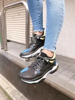 ■ BRANDBLACK ブランドブラック SAGA ダットスニーカー 26cm