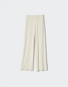 クレープジャージーストレートパンツ　丈長め