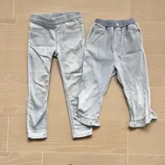 【100cm】プティマイン H&M ジーンズ 2点セット