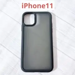 iPhone11用ケース ブラック スマホカバー 6.1インチ