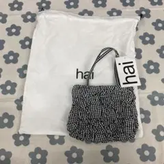 h ai ギンガムチェック エコバッグ