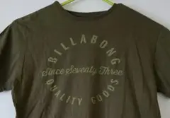 【BILLABONG】ロゴTシャツ カーキ Lサイズ サーフブランド 半袖 古着