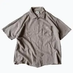 【USED】90s 00s コットン S/S 厚手 フルオープン シャツ