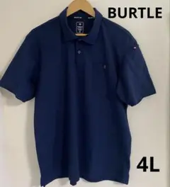 BURTLE半袖ポロシャツネイビー4L