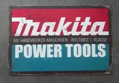 84 /送料込み※新品/レトロブリキ看板/アンティーク makita 1枚