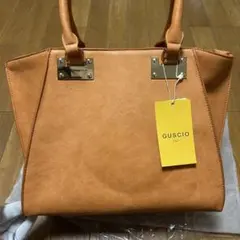 392 未使用品 GUSCIO グッシオ ITALY イタリア製 ハンドバック