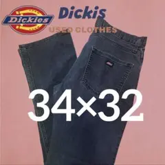 Dickies ブラックデニムパンツ ストレッチ ストリート USA古着 ワーク