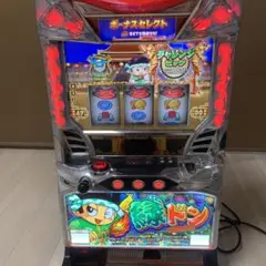 緑ドン スロット コイン不要 エレコ 緑ドンVIVA2実機 【コイン不要機付き】