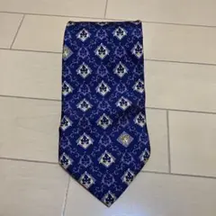 GIANNI VERSACE ネイビー パープル　ネクタイ