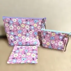 ハンドメイドコスメポーチセット