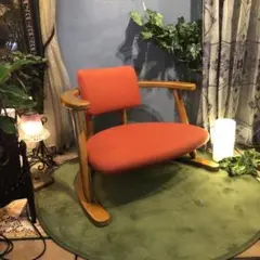 美品　希少品 無限工房 福竹産業 かに座椅子 ローチェア バリアフリー