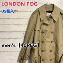 ●R1【US輸入】LONDON FOG トレンチコート men's【40REG】