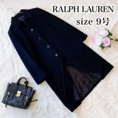 RALPH LAUREN/ラルフローレン アンゴラロングコート ブラック 9号