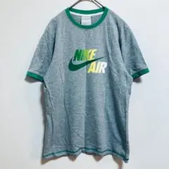 K0667【ナイキ】リンガーTシャツ　半袖　ロゴ　カジュアル　スポーティー