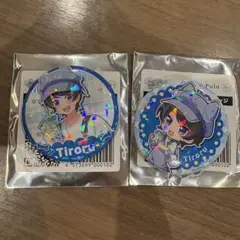 ちろぴの　ブルプル　コラボ缶バッジ