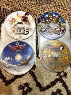 Wii ゲームソフト ドラゴンクエスト123 等4タイトルセット