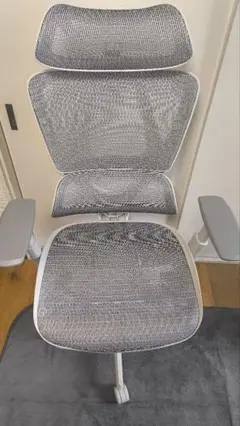ニトリ　オフィスチェア　OC707 エラストマーメッシュ(WH/WH)