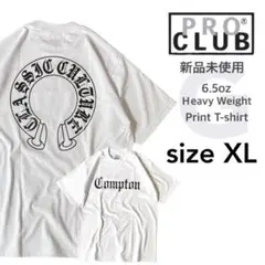 【プロクラブ】新品未使用 ヘヴィーウェイト プリントG Tシャツ 白 XLサイズ