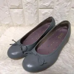 ヨネックス パワークッション フラット シューズ パンプス リボン レザー 3E