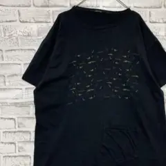 USA製90sヴィンテージTシャツ！シングルステッチ　ブラック半袖古着2XL22