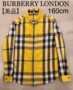 【美品】BURBERRY バーバリー チェック ネルシャツ 厚手 160