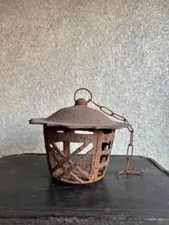 江戸時代 吊り灯籠 灯篭 鋳鉄