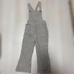 tete a tete チェック柄オーバーオール