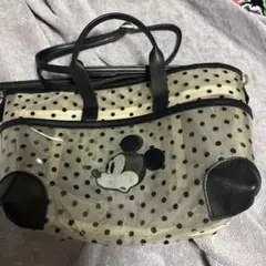 レア　美品　Disney ミッキーマウス　2way メッシュショルダーバッグ