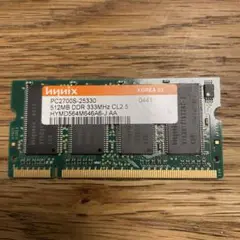 ノートPC用Hynixメモリ512MB PC2700 DDR333