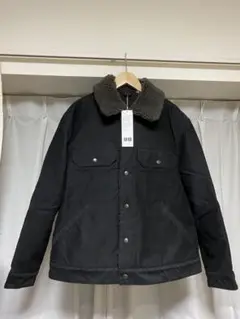未使用品 UNIQLO U ユニクロ ユー ボアショートブルゾン ブラック