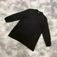 『ensuite』エンスウィート　長袖ニット　黒　セーター　クルーネック
