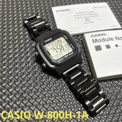 【新品同様】　CASIO W-800H-1A 海外モデル　ブラック　クォーツ
