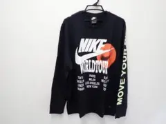 ナイキ ワールドツアー 長袖Tシャツ XXL ブラック タグ付き 未使用品