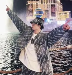 バレンシアガ ALLOVER LOGO デニムジャケット Gジャン BTS