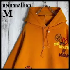 3827【希少】neinanallion 両面ロゴ入りパーカー 希少カラー