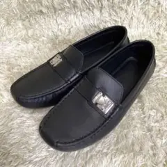 美品✨ ルイヴィトン レザードライビングシューズ シルバー金具 靴 ブラック