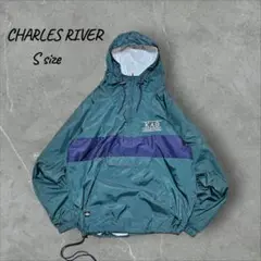 CHARLES RIVER ナイロンジャケット アノラックパーカー ハーフジップ