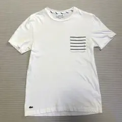 LACOSTE ポケット付き 白Tシャツ US S