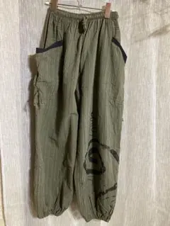 もんぺ型パンツ　リラックスパンツ