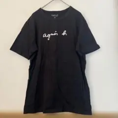 アニエス・ベー ブラック Tシャツ T1