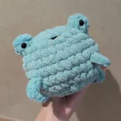 ぬいぐるみ　あみぐるみ　かえる　カエル