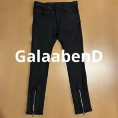 ガラアーベント GalaabenDブラック スキニーパンツ 裾ジッパー付き