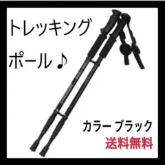 ★【新商品】★トレッキングポール黒