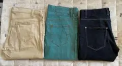 デニムパンツ 3色セット スリムフィット